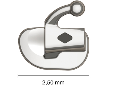 VIPER™, Klebe-Bukkalröhrchen, Mini (Zahn 27, 47), .022", Torque -14°, Offset 0°