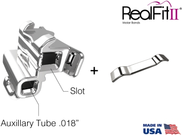 RealFit™ II snap - UK, 2-fach-Kombination (Zahn 36) Roth .018"