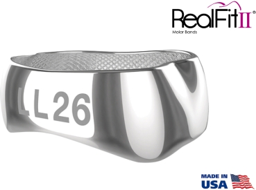 RealFit™ II snap - UK, 2-fach-Kombination + lin. Schloß (Zahn 36) Roth .022"