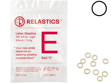 Relastics™ Intraorale Elastics, Latex, Durchmesser 3/8" = 9,5 mm