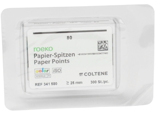 Papierspitzen color ISO  80 300St