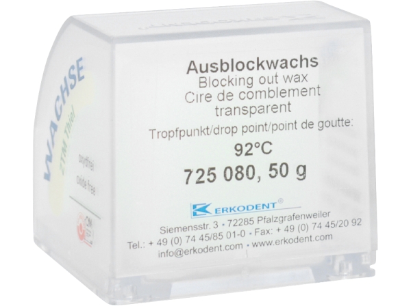 Ausblockwachs transparent 50g Pa