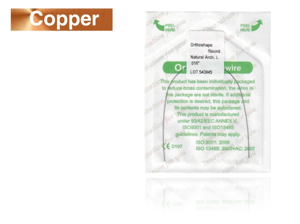 Nickel-Titan Copper 35°C, Natural II, RUND